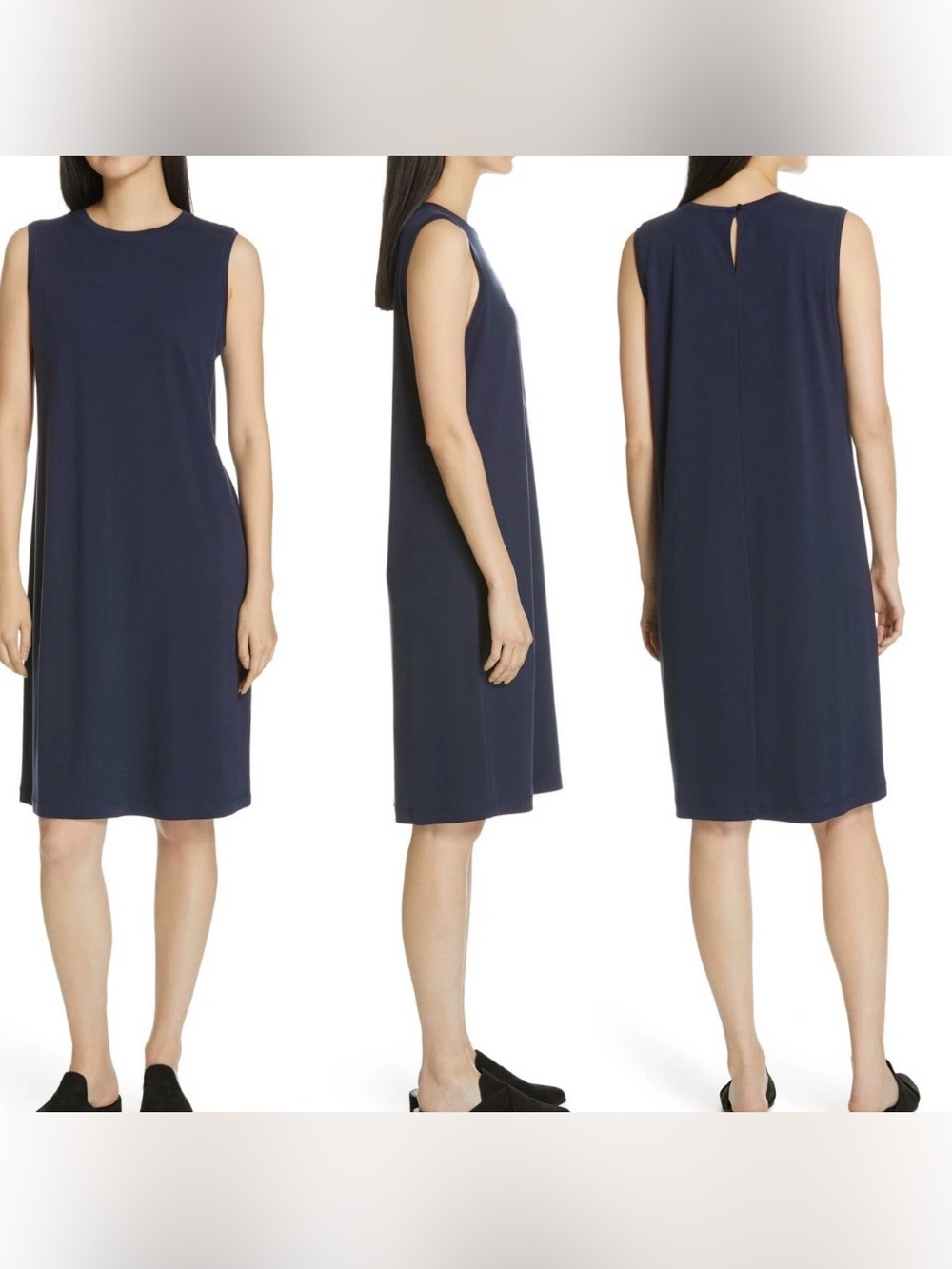 Eileen Fisher Fluid Tencel Knit Dress - Size XL - NWT